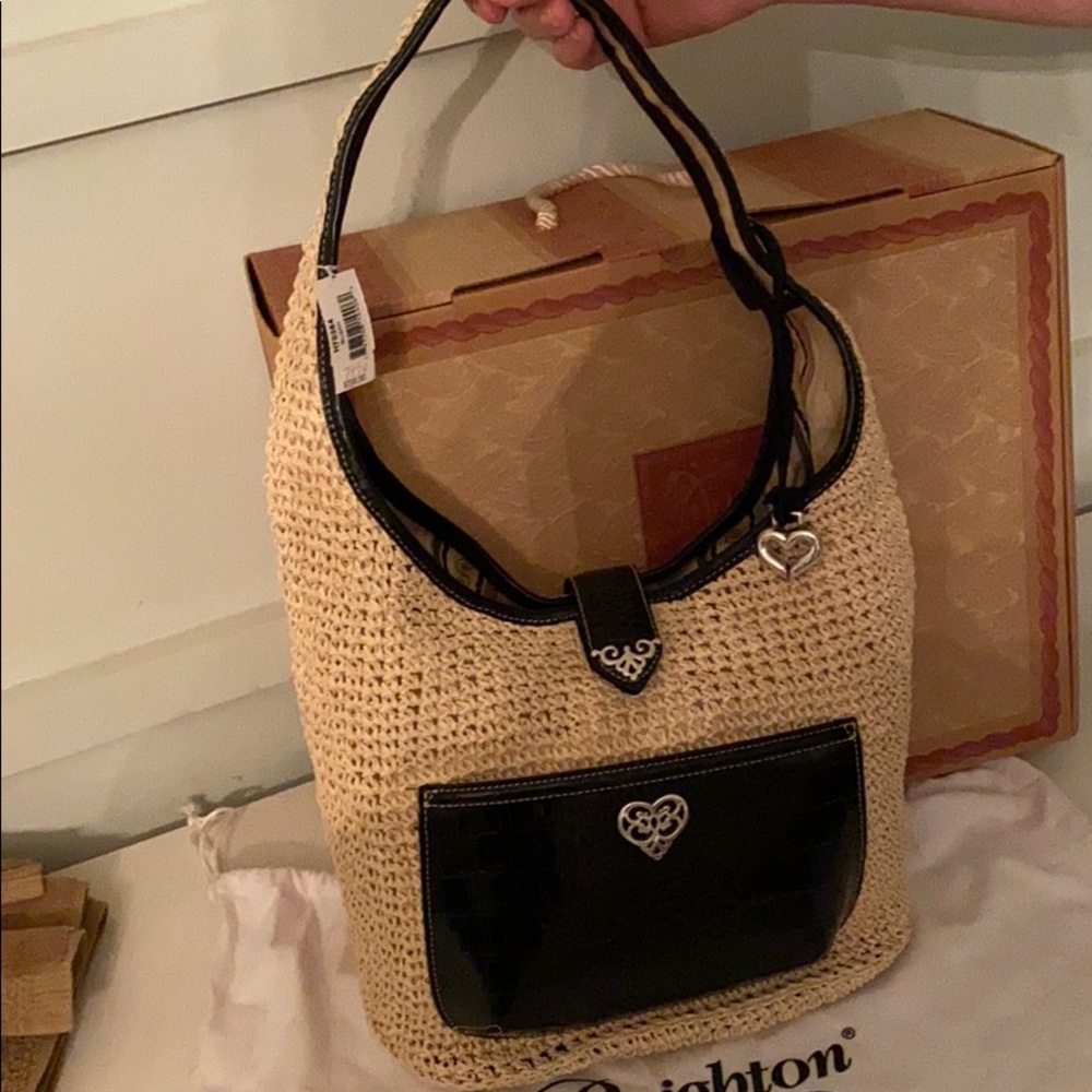 Brighton beautiful NEW straw “Susan” handbag